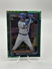 Anthony Baptist 2024 Bowman Chrome 1st Lunar Glow Refractor #BCP-142 Mets