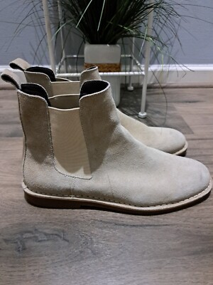 The Rail Men\'s Camel Suede Ankle Boots Size 42 M The Rail Chelsea Boot Suede Ankle Beige Size EU 43 Men Size  main image 4