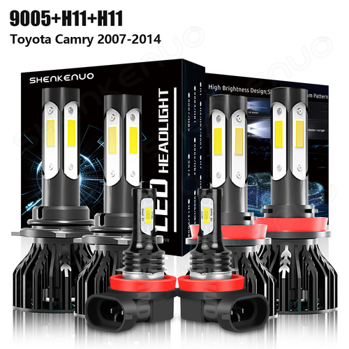 For Toyota Camry 2007-2014 Combo LED Headlight High LOW Beam + Fog Light Bulbs - Picture 14 of 69