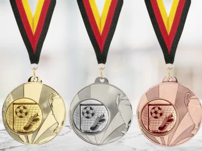 THOST Sport Medaillen mit persönlichem Wunschtext Ø 45 mm | Passend für jede Anlass