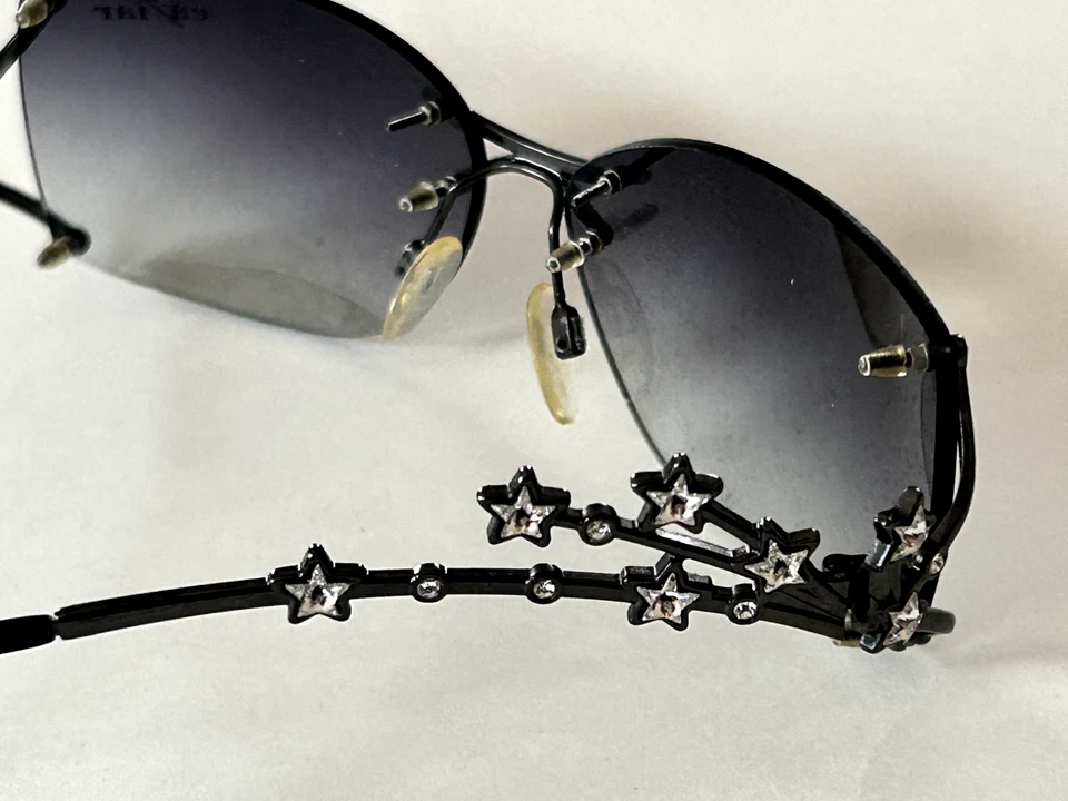 NOS Caviar Sunglasses With Crystals Model 6314 Color 82 SEE PICS - Image 4 of 4