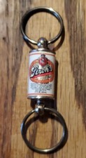 Vintage Stroh’s Mini Beer Can Double Keychain Crownmark Made in USA Collectible