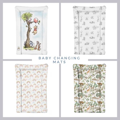 CEBA BABY Deluxe Universal Unisex Baby Waterproof Changing Mat with Raised Edges 46x73cm