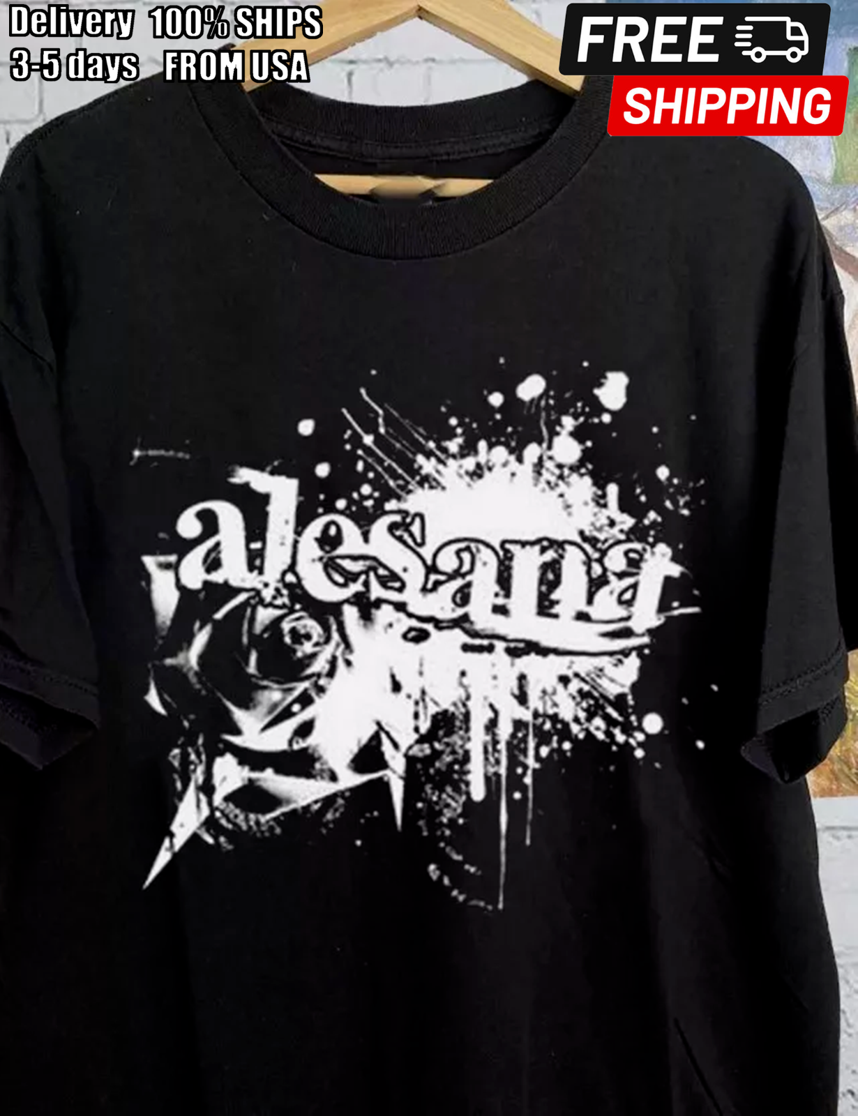 New Collection ALESANA Band Gift For Fan S to 5XL T-shirt GC2323