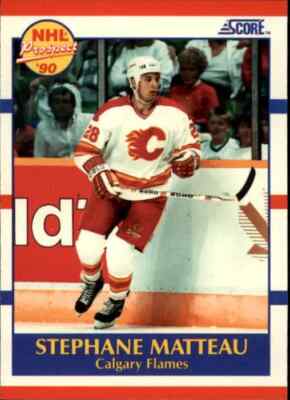 Stephane Matteau 1990 Score #381 Calgary Flames