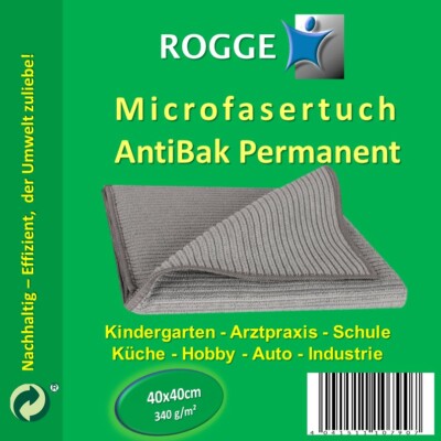 ROGGE Microfaser AntiBak Permanent 40x40 cm '' WELTKLASSEN ANTIBAK TUCH''