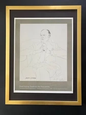 David Hockney | Vintage 1987 Signed Poster Print | Mounted and Framed