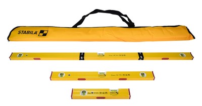 Stabila 29940 Magnetic Level Set 48 24  12 80AS-M with Carrying Case