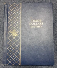 WHITMAN BOOKSHELF ALBUM  TRADE DOLLARS 1873-1883