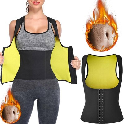 Sauna Suit Sweat Vest Tank Tops Neoprene Thermo Shirt Body Shaper Waist Trainer