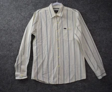 RVCA Button Up Shirt Small Regular Fit Striped Long Sleeve **SeeDescription