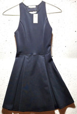Abercrombie & Fitch Dress Womens Small Black Sleeveless Open Back Side Zip NWT