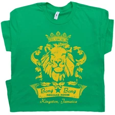 Reggae Bar T Shirt Cool Famous Marijuana Rasta Lion Bob Vintage Men Women Marley