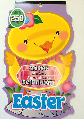 250 Happy Spring Easter Chicks Bunny Eggs Stickers Party Favors Taecher Supply