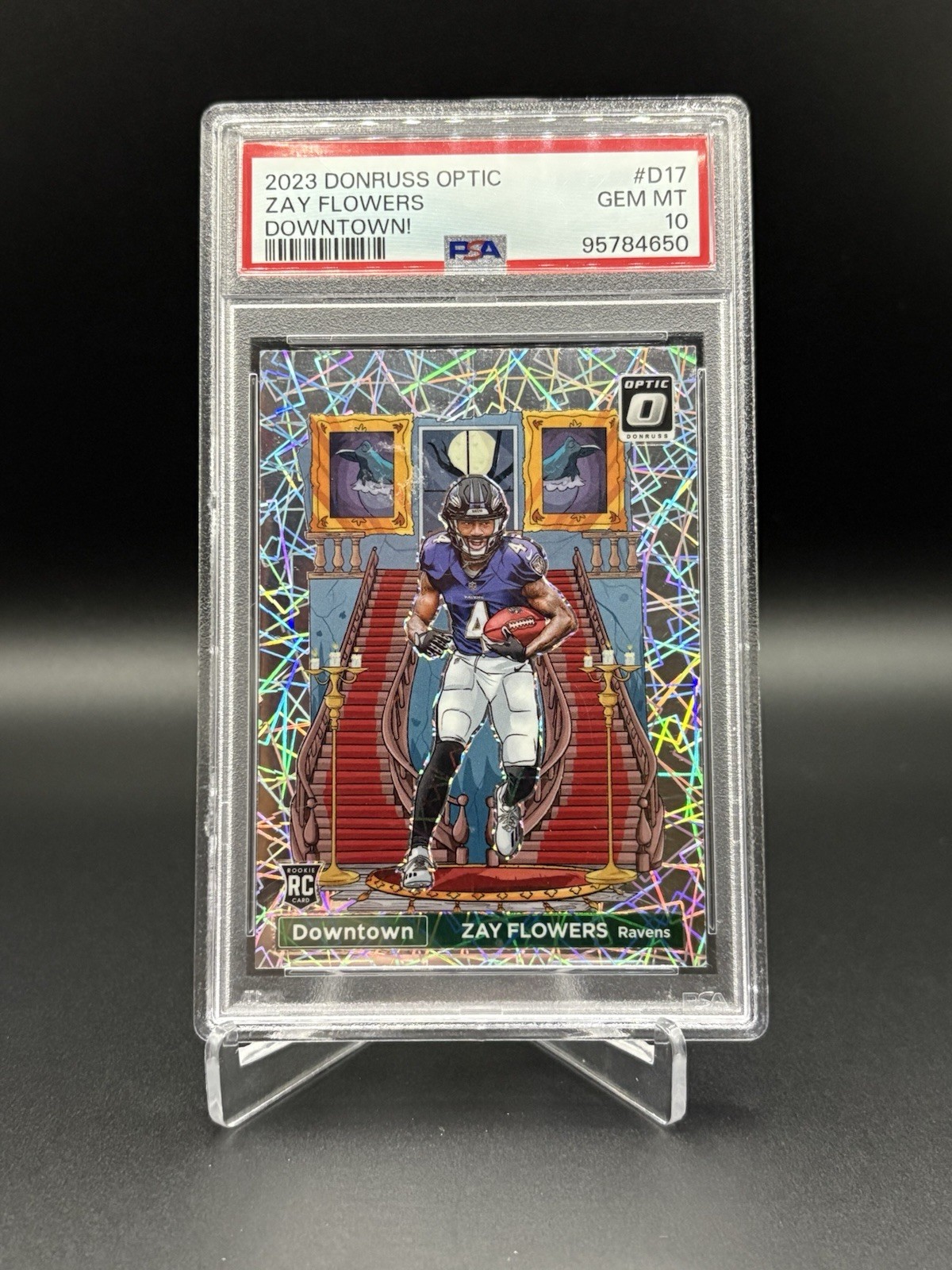 Zay Flowers Panini Donruss Optic Downtown! #D17 Base