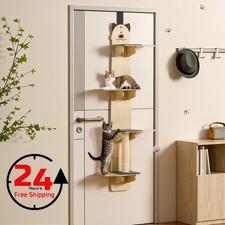 4-Tiers Cat Tree Over The Door for Indoor Cat with Scratching Post Toy