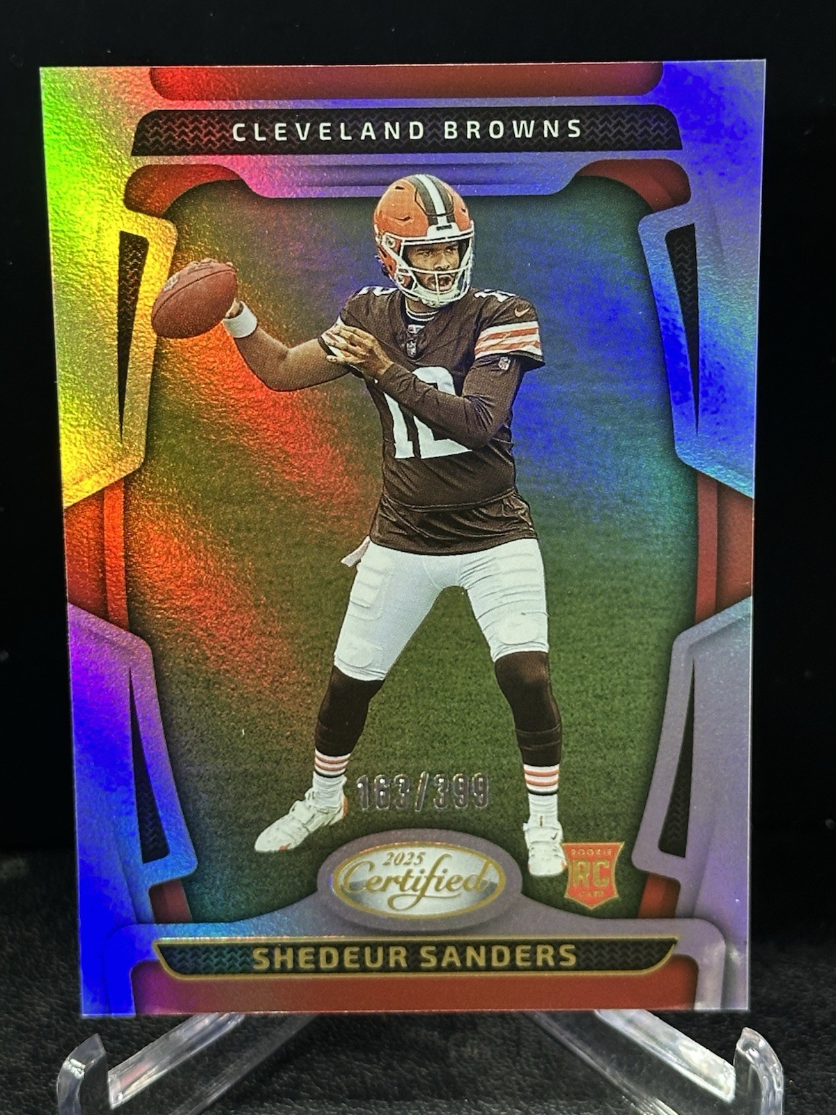 SHEDEUR SANDERS 2025 Panini Certified RC #101 Mirror /399 Browns Rookie QB!