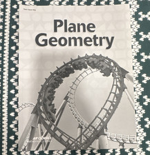Abeka- Plane Geometry Paperback Test/Quiz Key...