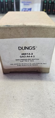 #ad DUNGS GAO A4 4 3 GAOA443 BRAND NEW Gas Pressure Switch 0.4quot; To 4quot; W.C. $86.55