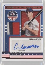 2023 USA Baseball Stars & Stripes Materials Prime 10/25 Cash Campbell Auto 2rz