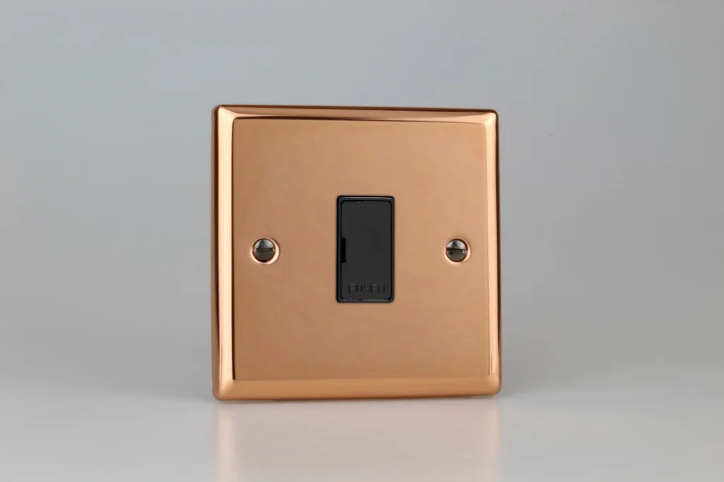 Fused Spur Copper Urban Polished + Black Insert Varilight XY6UB.CU
