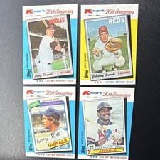 Topps 1982 Kmart 20th Anniversary MVP Series 4-Card Lot Bench Brett