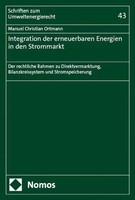 Integration Der Erneuerbaren Energien In Den Strommarkt Manuel Christian Ortmann