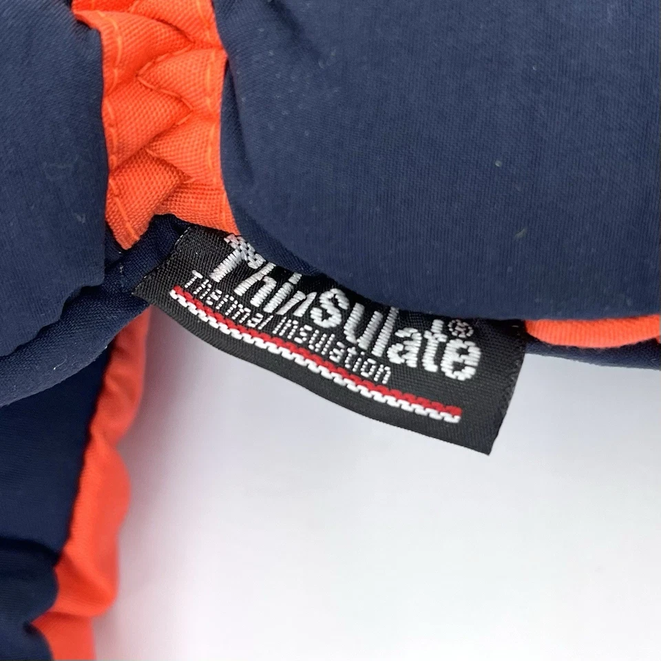 NUEVO SIN ETIQUETAS SU Syracuse Naranja Cuse Invierno Guantes de Esquí Puerta Trasera Juego Hombres Medianos Foto 3 de 4