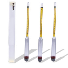 3Pcs Hydrometer Alcohol 0-200 Proof Tralle - Accurate, Easy-To-Use Alcohol Teste