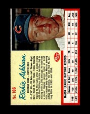 1962 Post Set-Break #186 Richie Ashburn NR-MINT *GMCARDS*