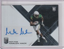 Marlon Mack 2017 Panini Donruss Elite Draft Picks Rc Auto