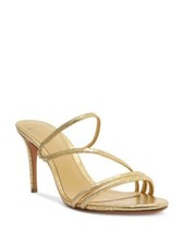 ALEXANDRE BIRMAN Womens Gold Snake Eve 85 Stiletto Slip On Heeled Sandal 37