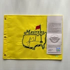 Tiger Woods Signed Undated Augusta Masters Golf Pin Flag + Upper Deck UD UDA COA