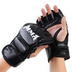 Boxing Training Gloves Half Finger Leather UFC Sanda Punch Bag Gloves Adult