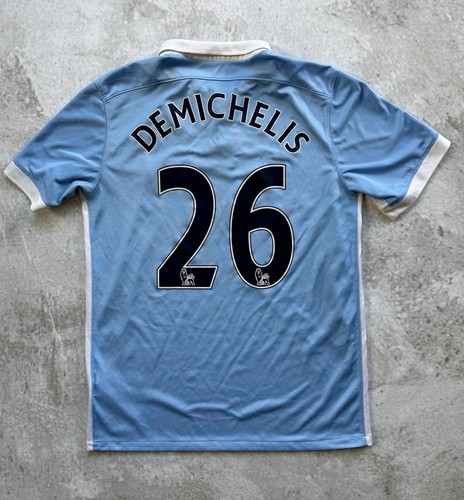 MANCHESTER CITY 2015 2016 HOME SOCCER JERSEY #26 DEMICHELIS NIKE 658886-489 sz M