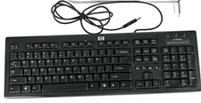 HP Value PR1101U SK-2085 USB Wired Standard Keyboard Black w/ Number Pad