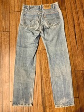 Vintg. Rare Levis Faded Blue Jeans Made in Canada Orange Tab Size 31 x30
