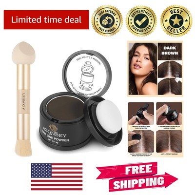 Easy Application Dark Brown Root Touch Up Powder - Sweatproof Coverage Solution