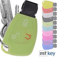 Auto Schl&uuml;ssel H&uuml;lle Gr&uuml;n Mercedes f&uuml;r W203 W208 W209 W210 W211 W219 W164 R230