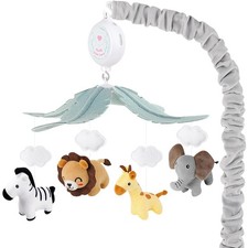 Animals Crib Mobile for Boys Girls - Safari Baby Mobile for Crib with Upgra...
