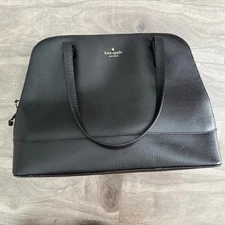 Kate Spade Grand Street Rachel Leather Satchel Top Handle: Black - $275 MSRP!