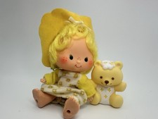 Vintage 1979 Strawberry Shortcake Butter Cookie Doll  her Pet Jelly Bear Clean