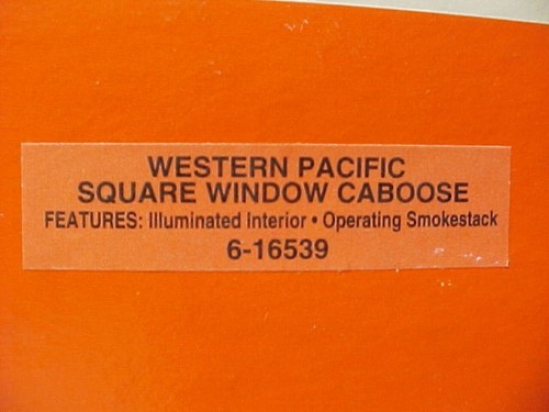 Caboose ventana iluminada Lionel 6-16539 Pacífico occidental - calibre O, gris #539 | Zustand: New