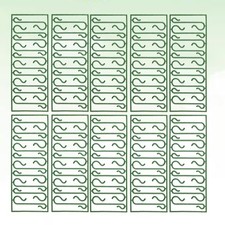 100 Pcs Shaped Hooks Christmas Tree Balls Ornaments Decoration Set Mini Hangers