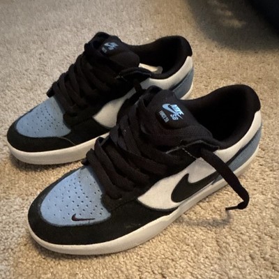 Nike SB Force 58 Unisex Kids Low Top Sneakers Black/Blue/White US 5 CZ2959-400