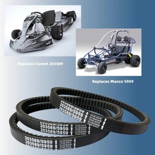 3 Go Kart Drive Belt 30 Series Manco 5959 Comet 203589 TAV30 TAV2 Carter Kartco