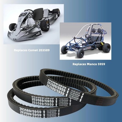 3 Go Kart Drive Belt 30 Series Manco 5959 Comet 203589 TAV30 TAV2 Carter Kartco