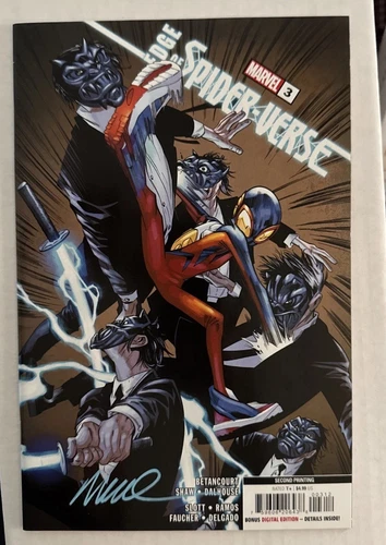 EDGE OF SPIDER-VERSE #3 - HUMBERTO RAMOS - 2ND PRINT VARIANT Signed W COA