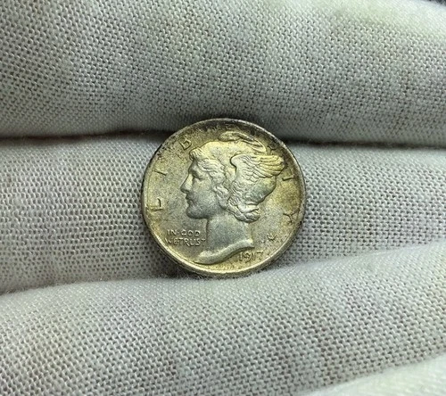 1917-P Mercury Dime Choice XF/AU K389