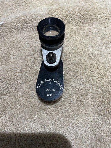 Vintage Selsi 12x Achromatic Coated Loupe Magnifier-Used